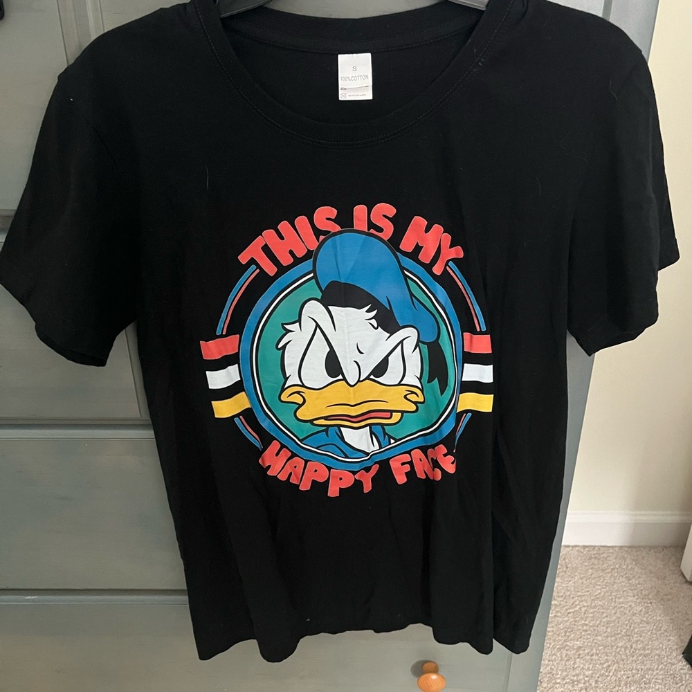 Black Donald Duck Kids T-Shirt - Short Sleeve